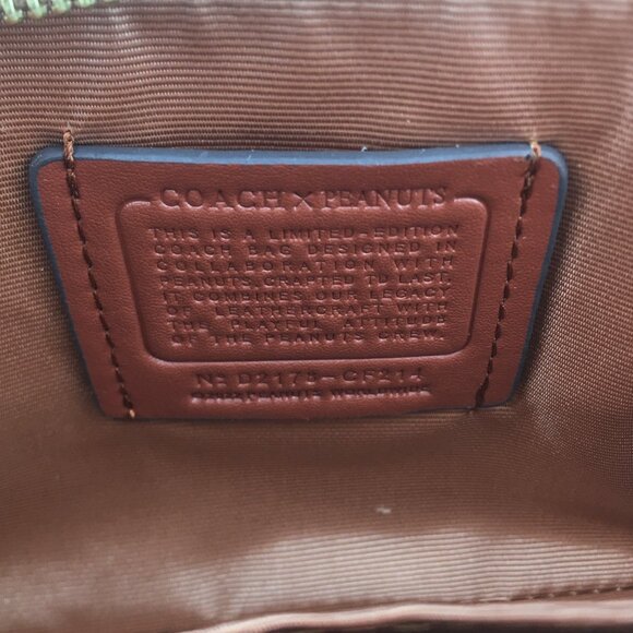 Coach X Peanuts Corner Zip Wristlet Wallet With Snoopy & Woodstock - Picture 11 of 11